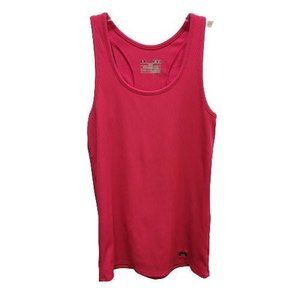 Womens Medium Under Armour Fitted Heatgear Tank Top. Pink